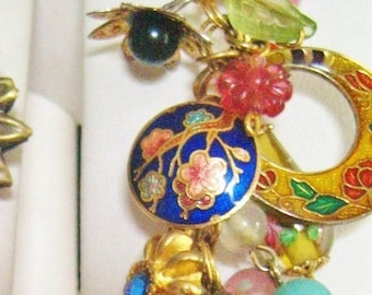 Topiary Gardens Upcycled charm bracelet