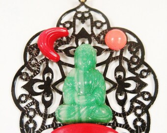 Buddha Sun & Moon Vintage parts  upcycling