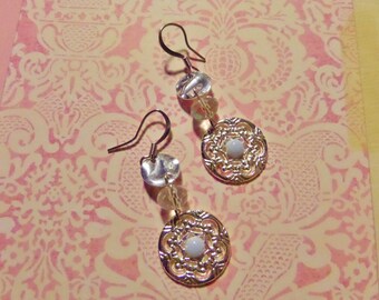 Silver Cloud Filigree Earrings
