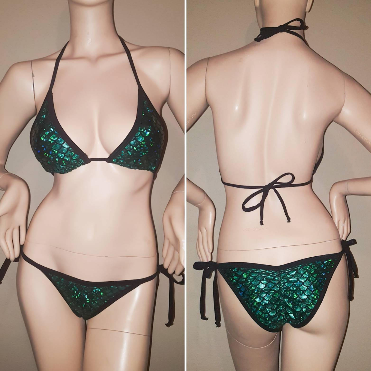 Mermaid Bikini Mermaid Swimsuit Fish Scale Bikini Bikini Etsy