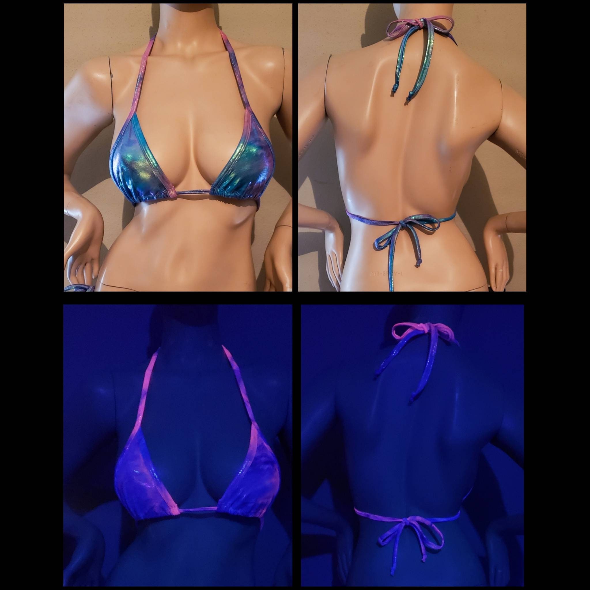 tie dye bathing suit top