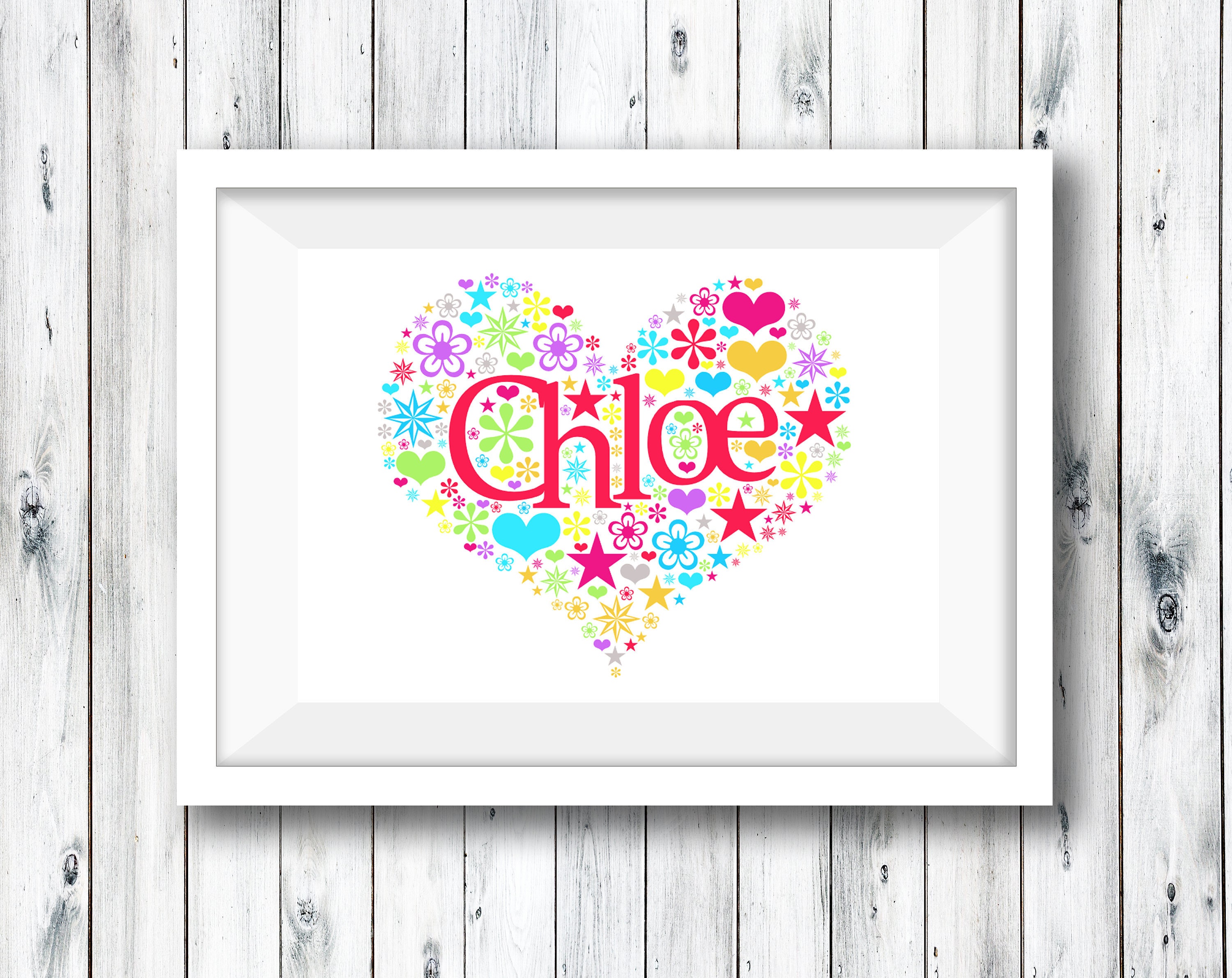 Printable personalised Name Print Personalised Print Nursery | Etsy