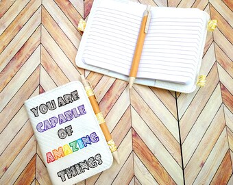 You are Capable of Amazing Things - Mini Notebook Holder