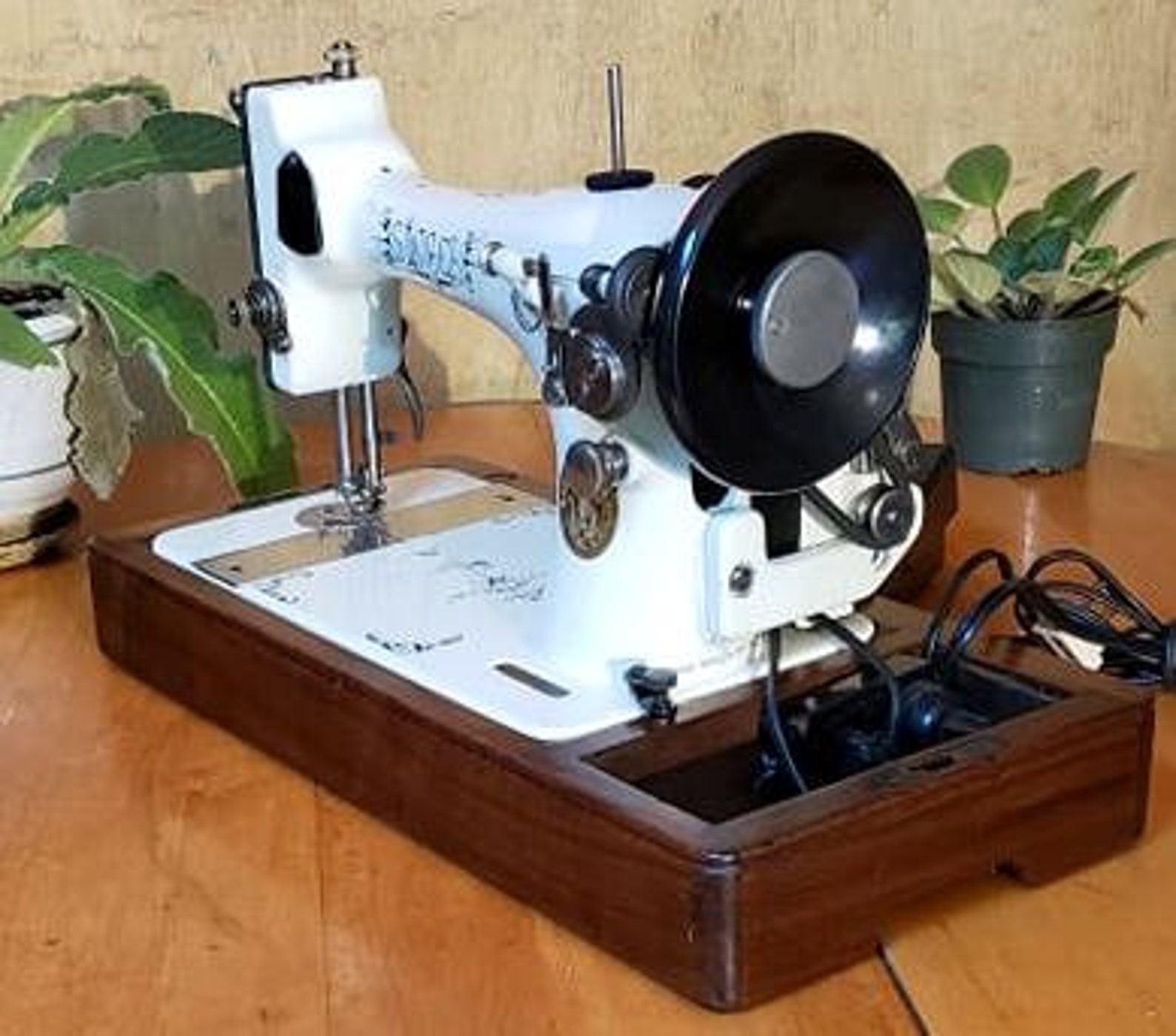 Restored Custom Singer 128 Vintage Sewing Machine by Etsy