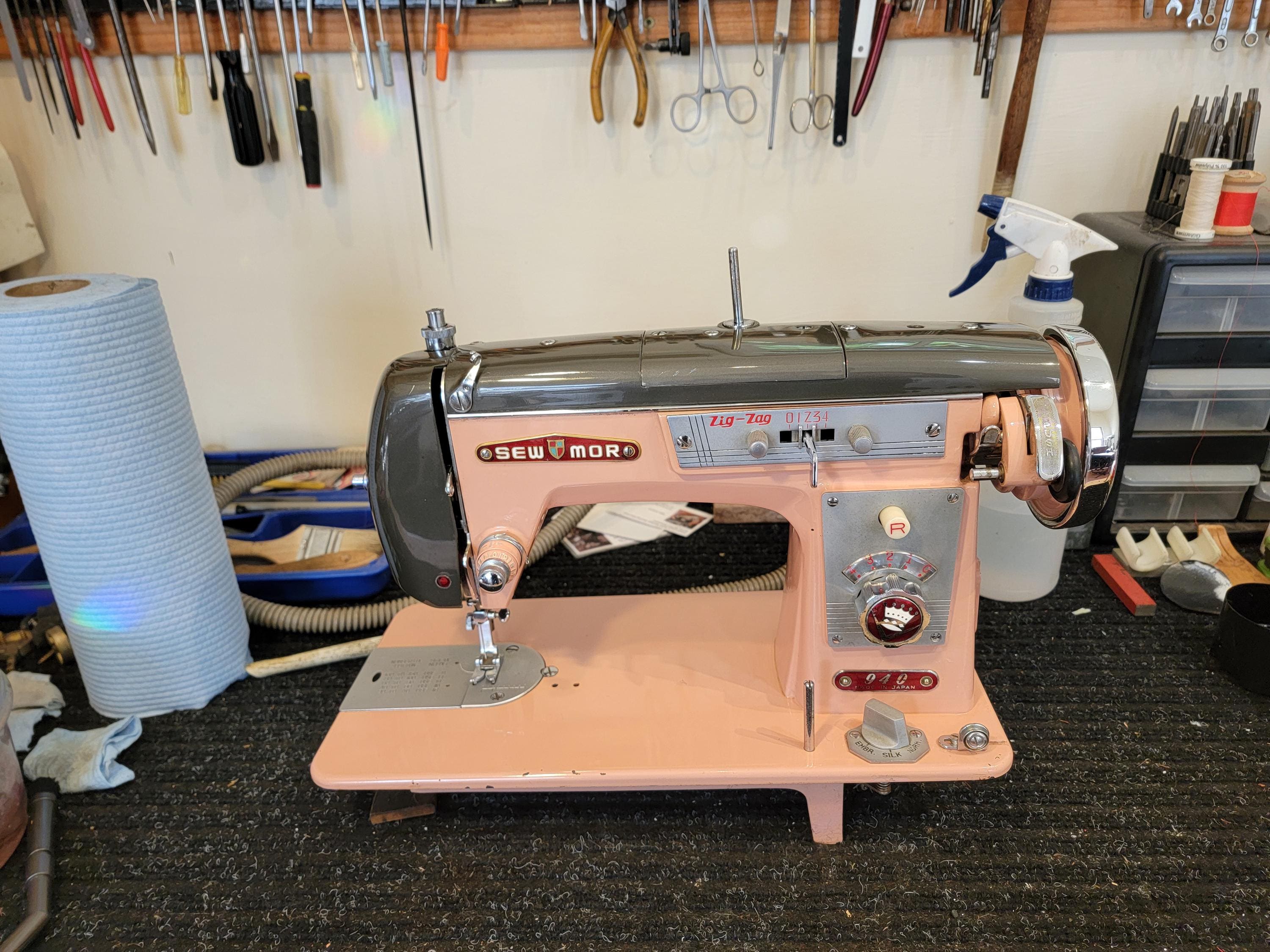 モラレス　M20 ジャパンビンテージ Treadle Zigzag Sew Mor 940 Sewing Machine - Etsy