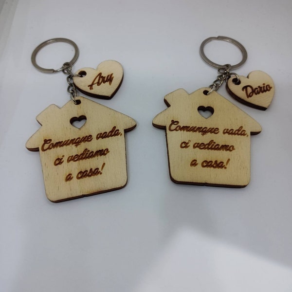 Portachiavi per la famiglia, regalo per casa nuova, regalo per lui, regalo per lei, regalo per un amico