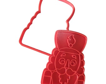 Nutcracker cookie cutter and stamp; Christmas cookie cutters