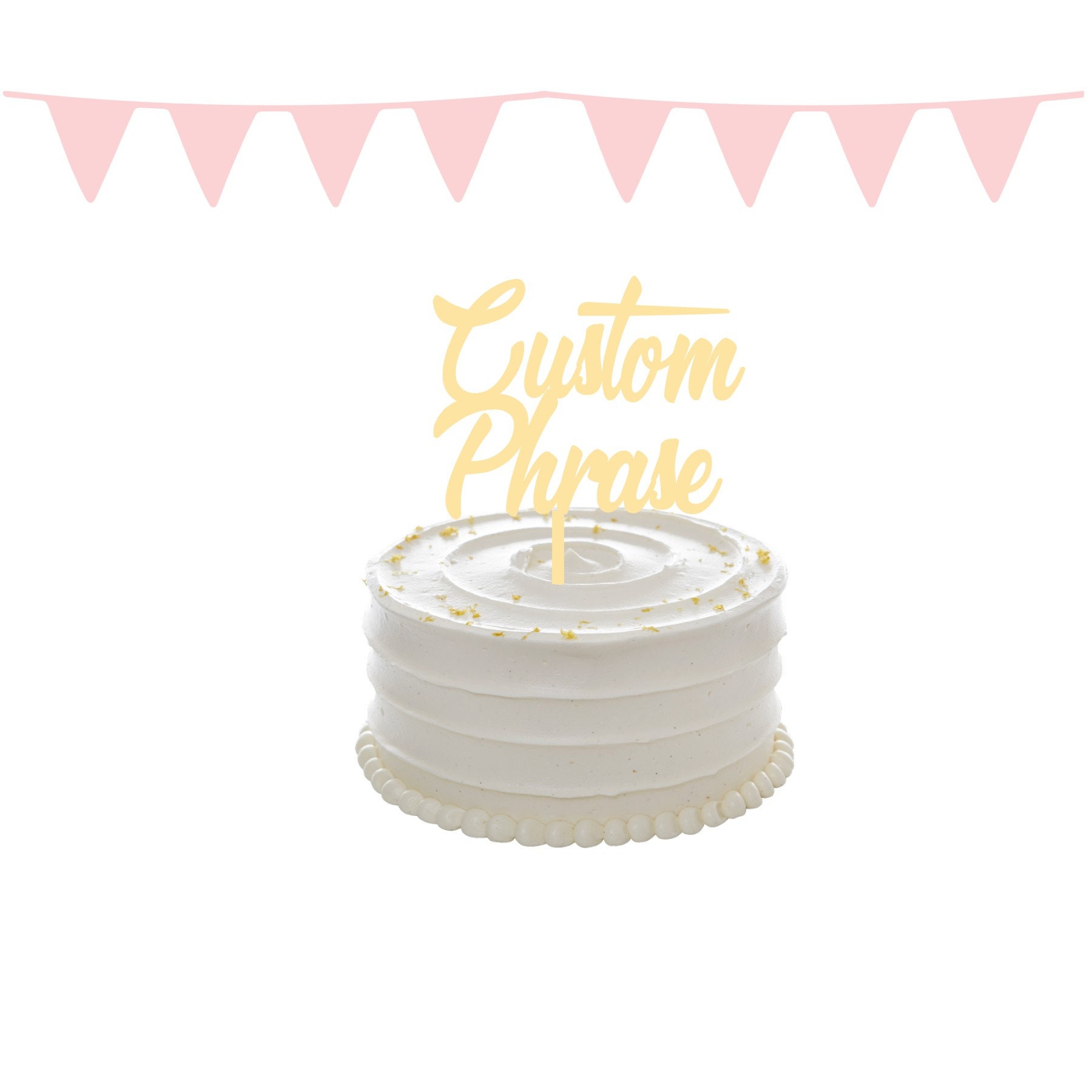 3D printed cake topper Personalised cake topper Etsy