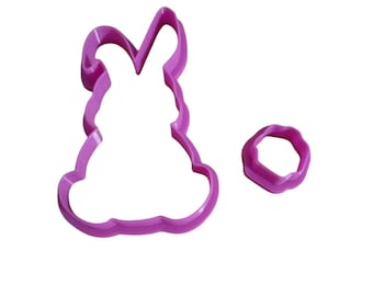 Easter bunny cookie cutter; Easter cookie cutter; Bunny shaped cookie cutter
