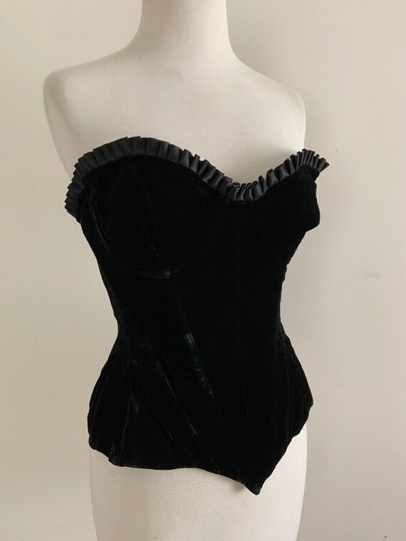 Cadolle Paris Velvet Corset / Made In France Desig