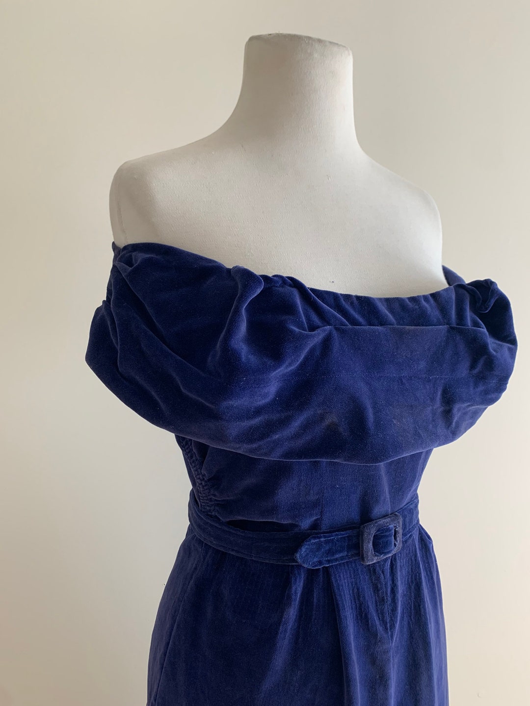 Purple Velvet Cocktail Dress Party Dress