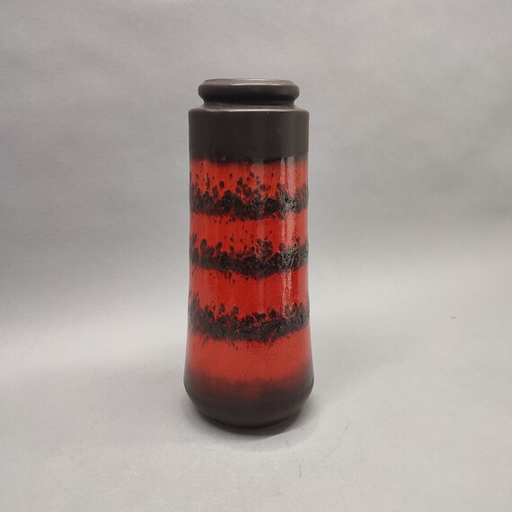 西ドイツ　ヴィンテージ　花瓶　scheurich社製　陶器製ヴィンテージ花瓶 ヴィンテージ 西ドイツ製 Scheurich 陶器花瓶