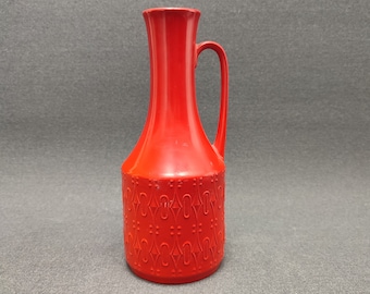 Royal Porzellan Bavaria KPM vase Germany Op-Art - 625 - WGP - Vintage - Retro red