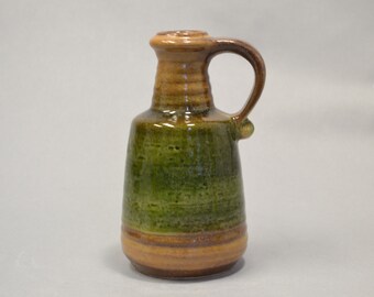 West Germany vase by Bay Keramik 631/17 green/brown Glaze