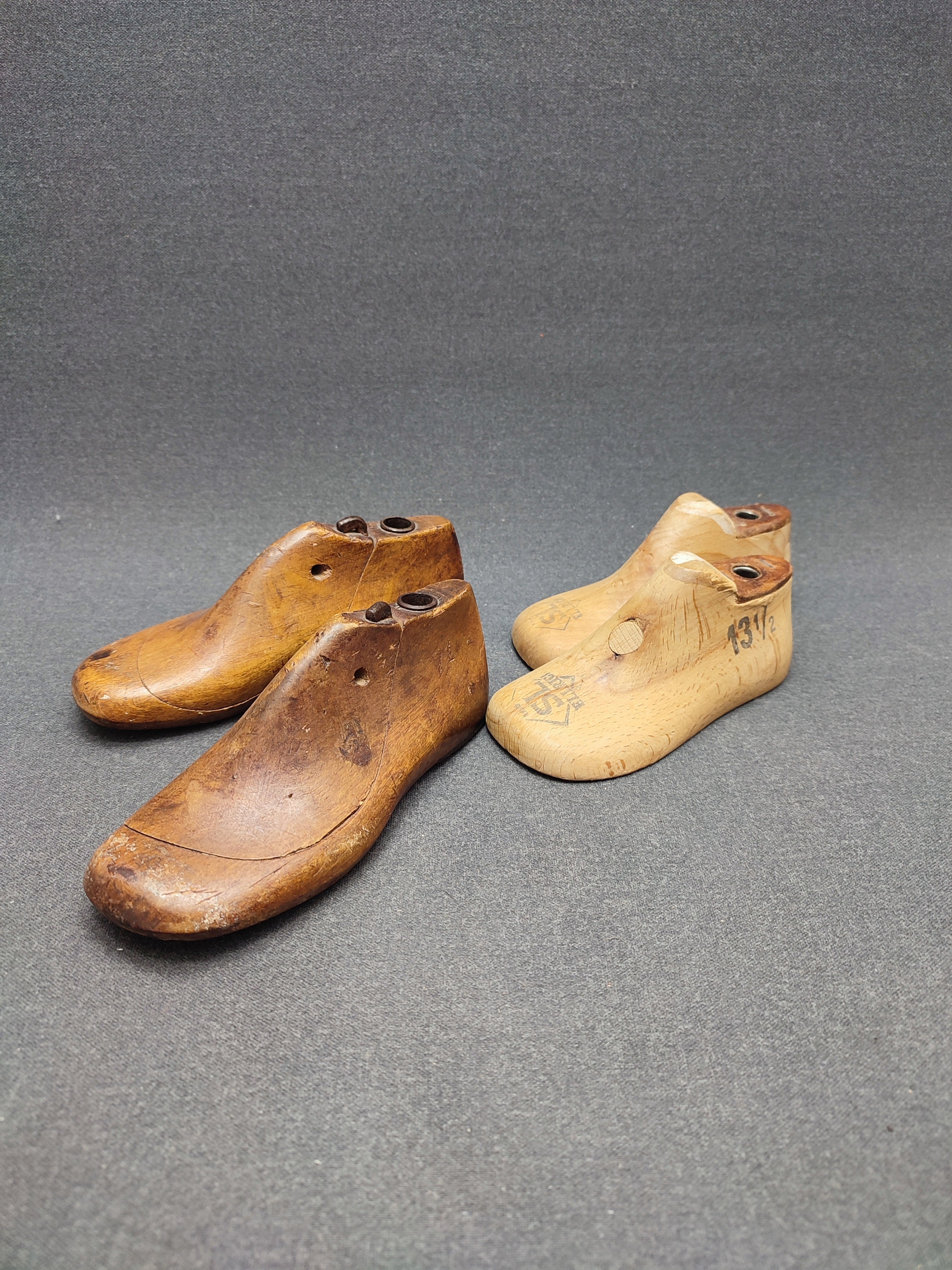 Lot of Four Handmade Leather Folklore Shoes, Antique and Primitive Leather  Shoes -  Norway