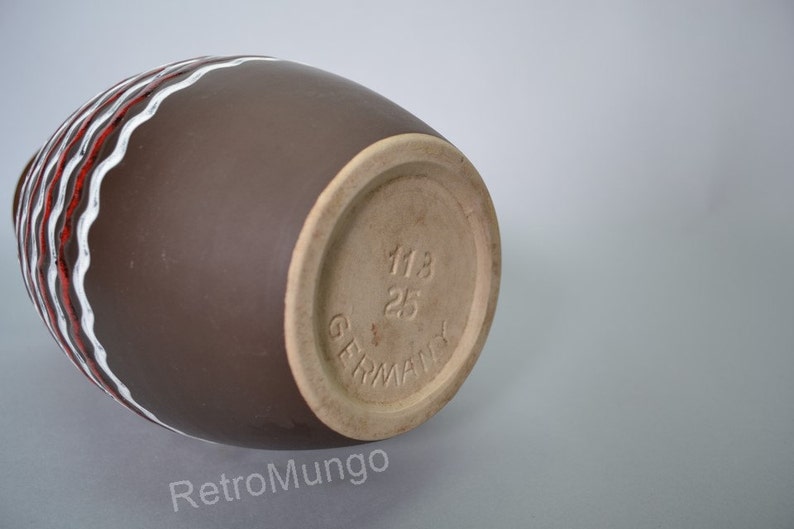 West German pottery vase by D\u00fcmler /& Breiden 113 25