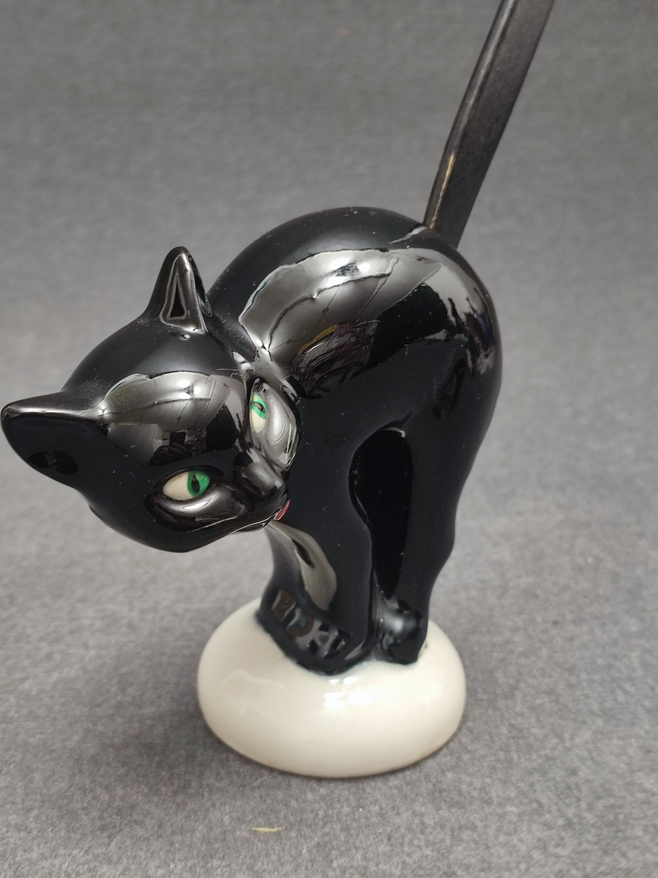ゲーベル 黒猫 プレッツェルホルダー - リングホルダー - 磁器
