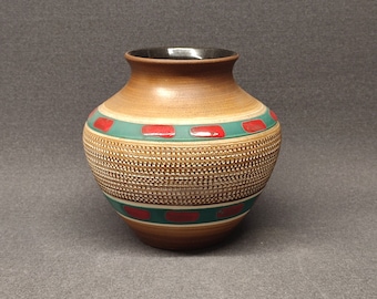 Vintage West German Fat Lava Vase Made by Dumler & Breiden. Style