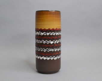 West Germany Fat Lava Domino Decor Ceramic Vase by Dümler