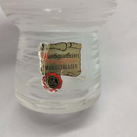 MG ガラス花瓶 - Marsberger Glaswerke Ritzenhoff - ブルー MG ガラス花瓶 - Marsberger Glaswerke Ritzenhoff - ブルー