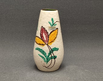 西ドイツ製 Scheurich ビンテージフラワーベース 529-18 Vintage West German Scheurich Vase 529-18 Mid Century Pottery