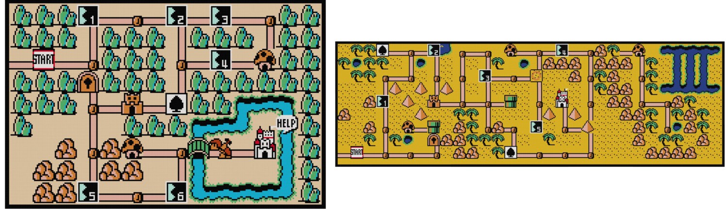 Super Mario Bros. 3 All Overworlds 18″ x 24″ – Nintendo Maps Store