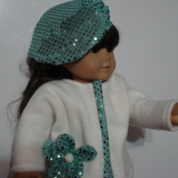 American Girl 18" Doll Clothes jacket and beret  hat outfit DYD024