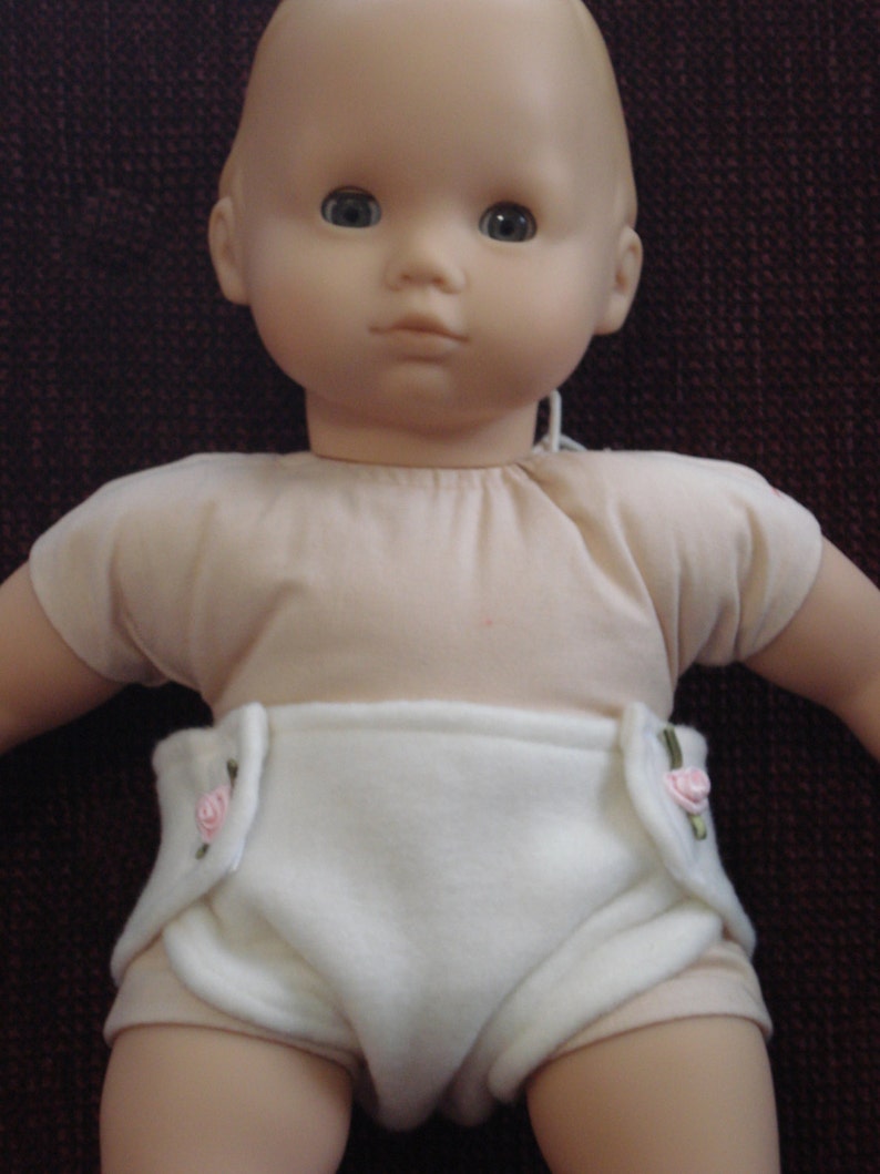 0ff White Set of 2 Diapers Baby Doll Made to Fit Bitty Baby Etsy