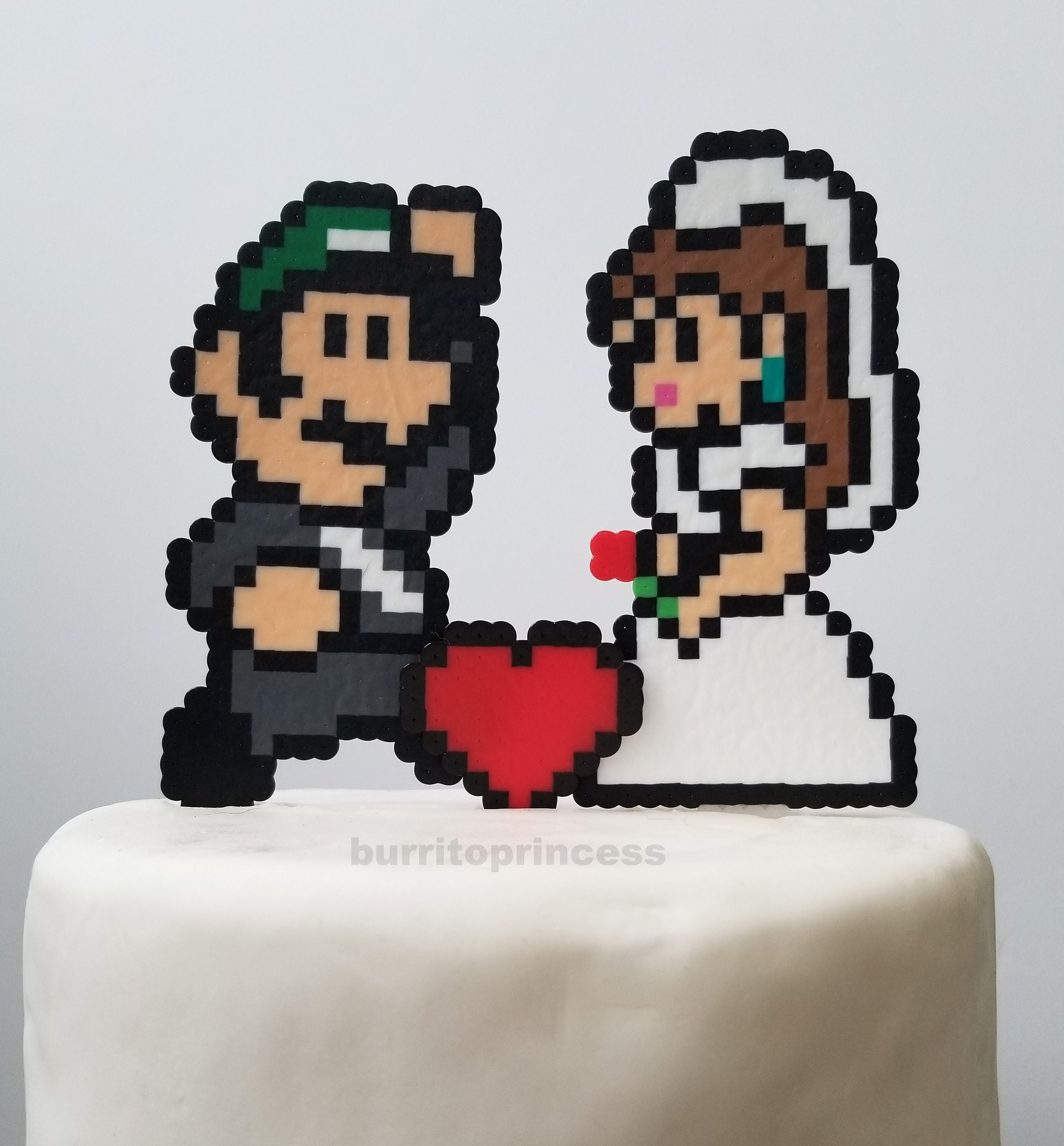 Luigi and Princess Daisy Cake Topper Set Video Game - Etsy