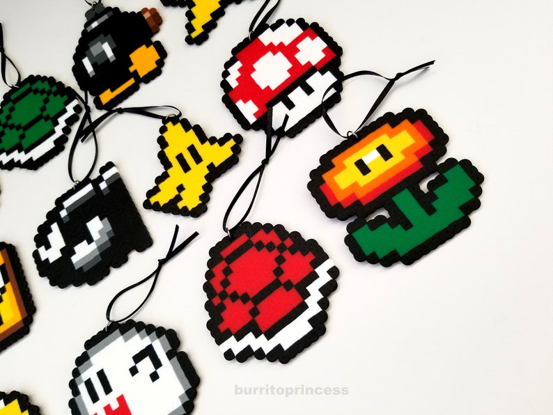 Mario Kart Video Game Item Christmas Ornament Video Game Etsy