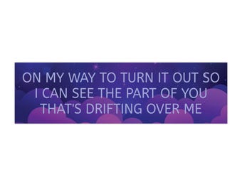 Michelle Branch Everywhere Bumper Sticker - Nostalgic Y2K Lyrics Bumper Sticker