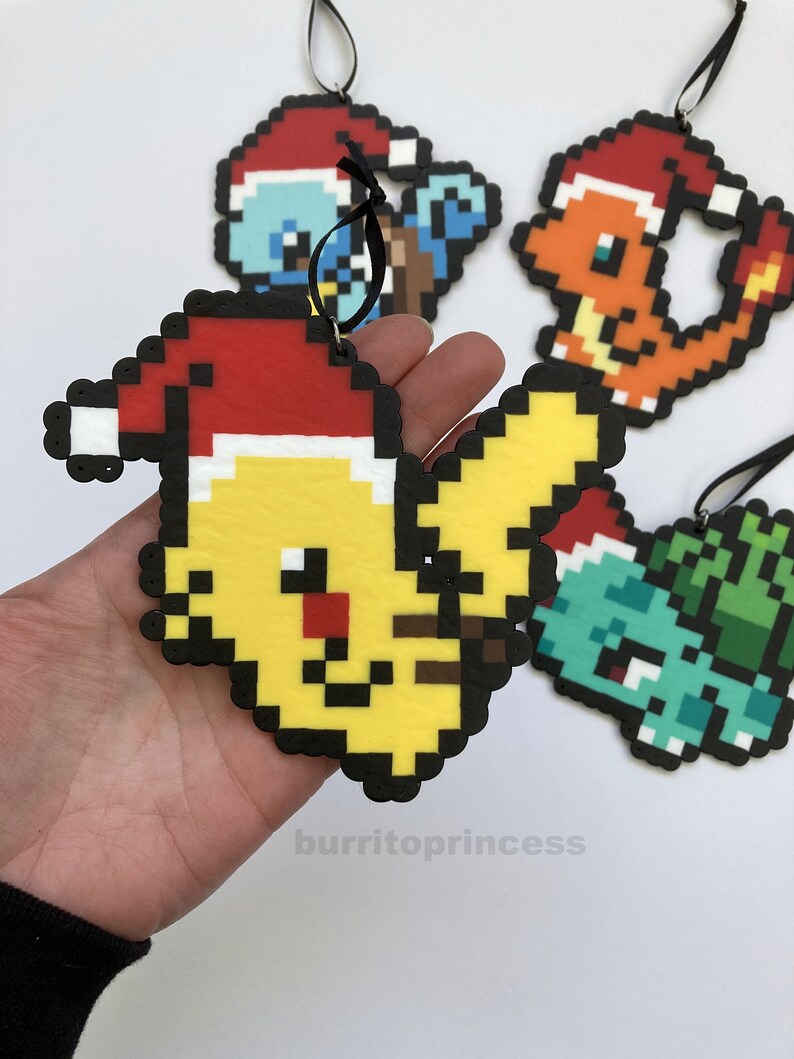 Pokemon Christmas Ornaments Charmander, Squirtle, and Bulbasaur Christmas Ornaments Pokemon Christmas image 7