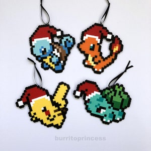 Pokemon Christmas Ornaments Charmander, Squirtle, and Bulbasaur Christmas Ornaments Pokemon Christmas image 6