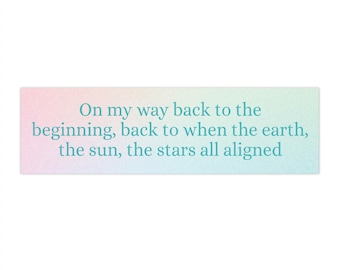 Hilary Duff Come Clean Bumper Sticker - Nostalgic Y2K Lyrics Bumper Sticker