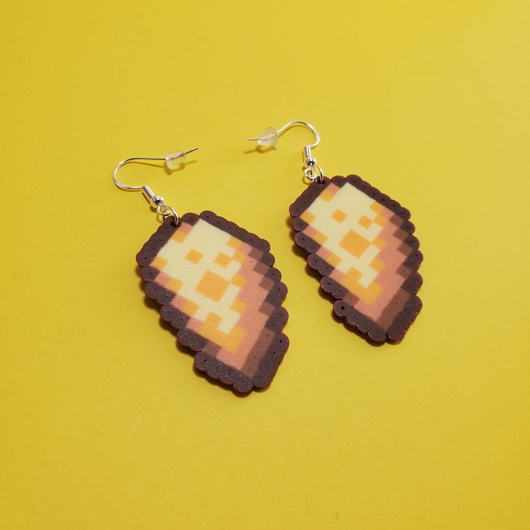 Stardew Valley Video Game Cheese Earrings Sterling Silver Etsy