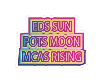 Ehlers Danlos Syndrome, POTS, MCAS Awareness Sticker - Chronic Illness Vinyl Sticker - Medical Zebra - Invisible Illness