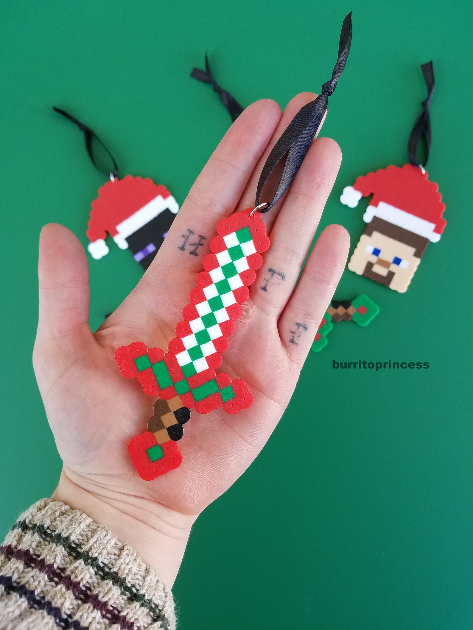 Video Game Christmas Ornaments 8 Bit Christmas Ornaments Etsy