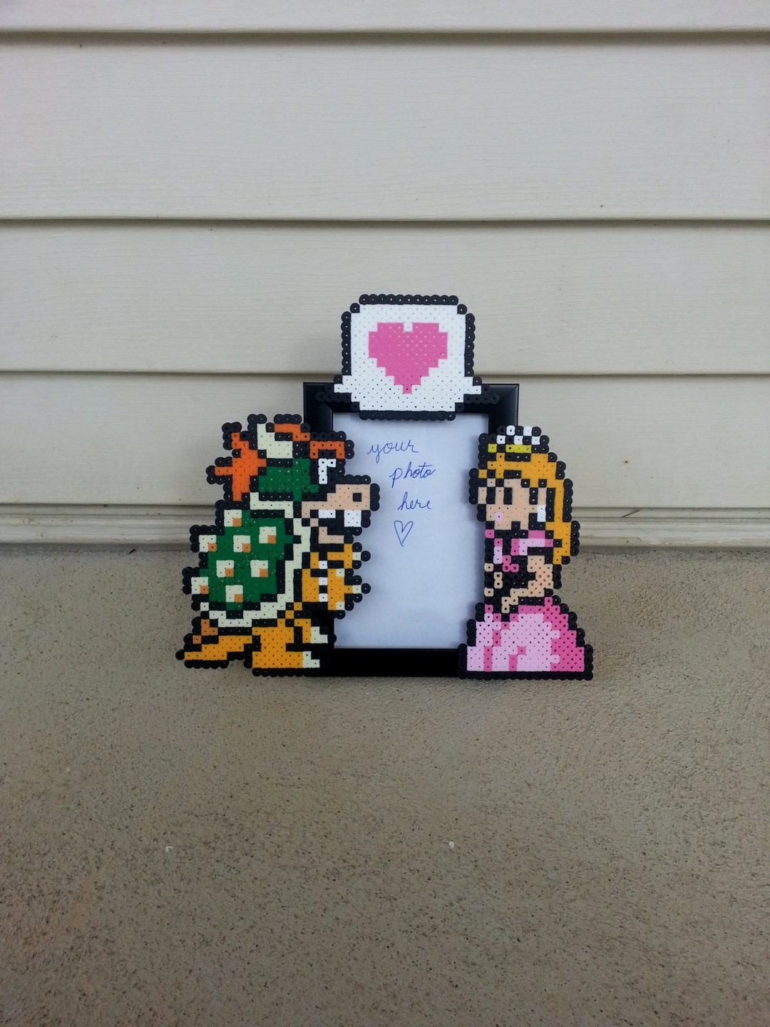 Couples Picture Frame Bowser and Princess Peach Etsy