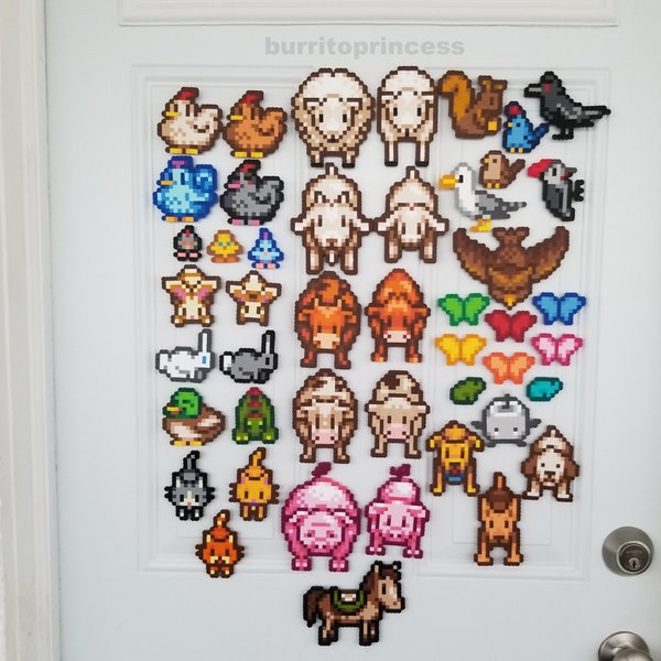 Stardew Valley Video Game Animal Decorative Magnets - Nerdy, Geeky, Video Game Home Decor