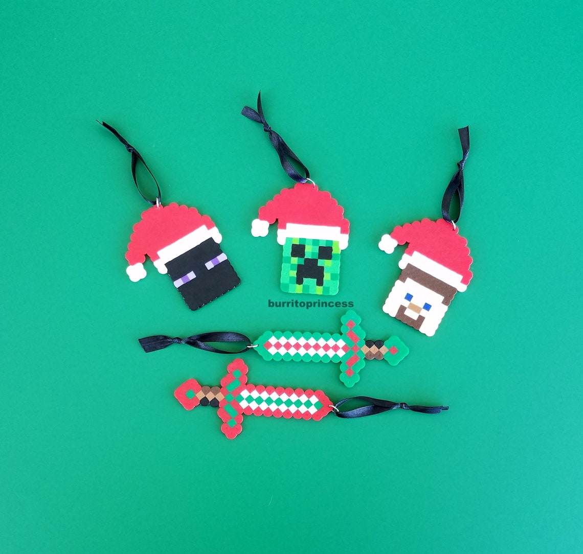 Video Game Christmas Ornaments 8 Bit Christmas Ornaments Etsy