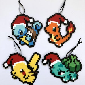 Pokemon Christmas Ornaments Charmander, Squirtle, and Bulbasaur Christmas Ornaments Pokemon Christmas image 4