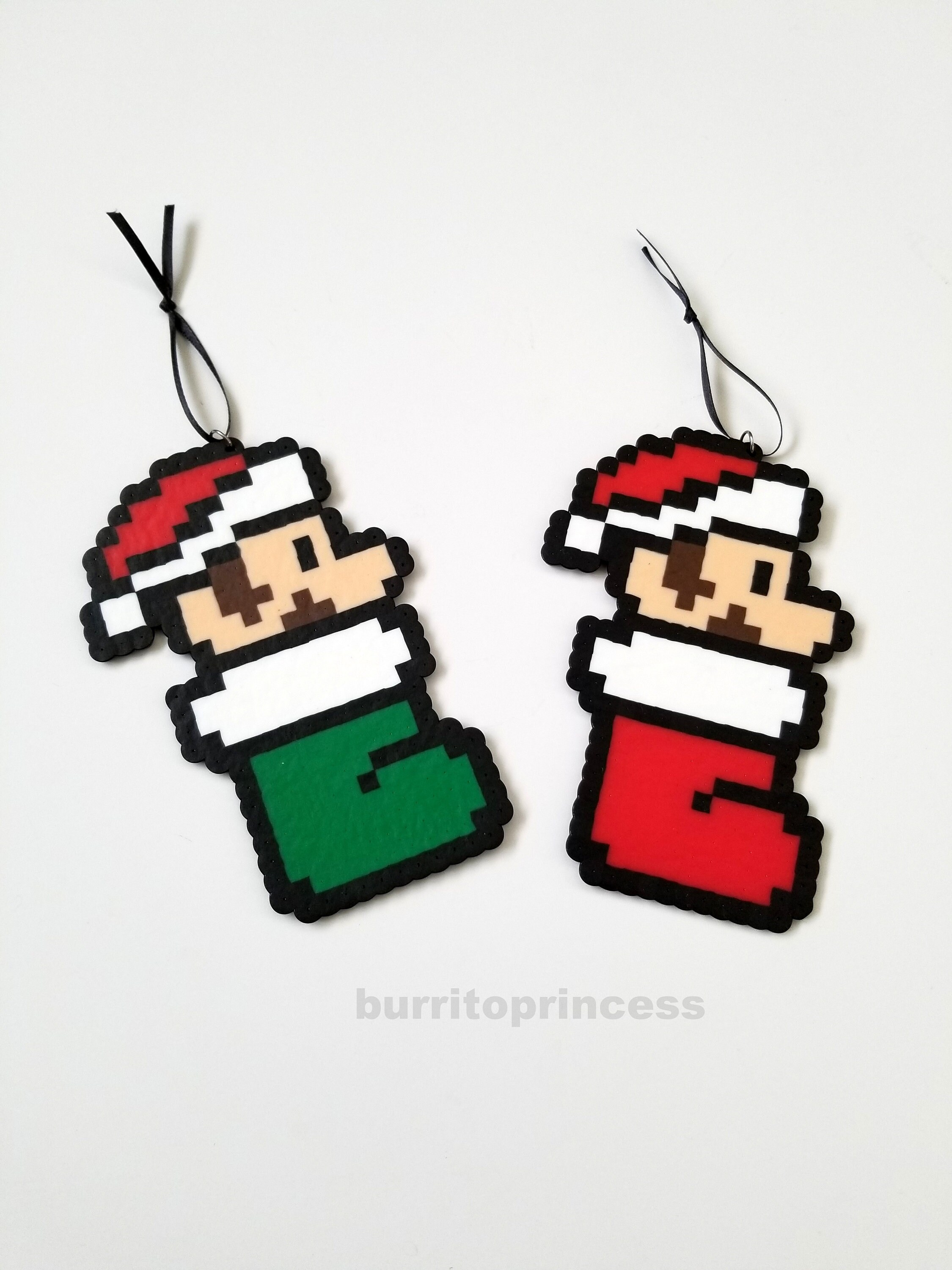 Mario and Luigi Stocking Stuffer Christmas Ornaments - Christmas Gift ...