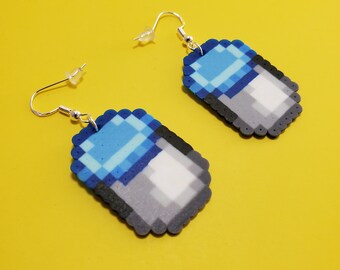 Stardew Valley Video Game Mayonnaise Earrings-  Wedding Anniversary Valentine's Birthday Gift