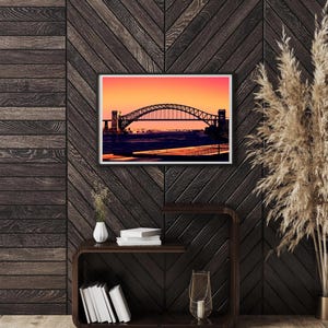 Hell Gate Bridge, Astoria, Queens, New York City | Art Print, Landscape, Architecture, Bridge Art, Art History, Iconic Landmark, Wall Art