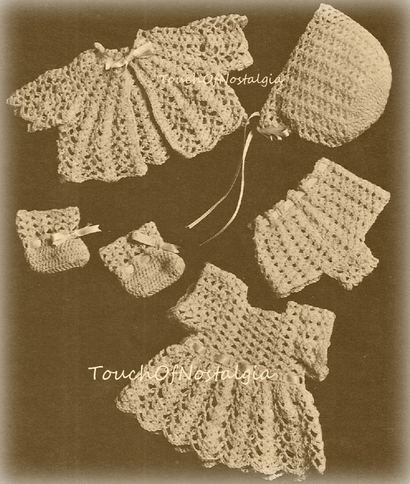 Crochet DOLL CLOTHES Vintage Crochet Pattern LACY Doll Etsy