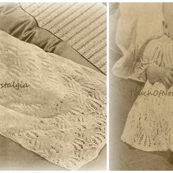 CHRISTENING GOWN/Dress Knitting Patterns Exquisite Delicate LACE Christening Gown & Shorter Lace Dress/3 Patterns Incl Bonus Bottle Cover