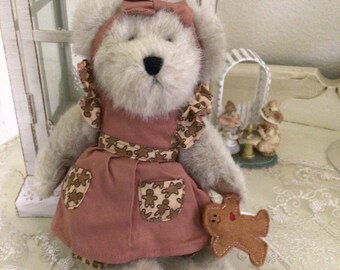 Vtg BOYDS BEAR Collectible Mary Kay GINGERBEARY Bear Holding a