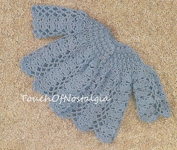 ~ Beautiful Baby Sweater Cap Bootees /& Mittens Reproduction Crochet Pattern ~