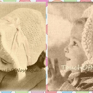 2 ANGORA Ruffled Bonnet Crochet Patterns - Charming Frilly RUFFLED Brim Bonnet w/Angora Trim - Plus BONUS Bonnet So Charming