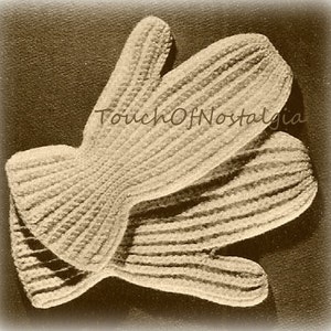 Crochet MITTENS Child/Women Sizes  Crochet Pattern - MOTHER/DAUGHTER Mittens - Gloves - Both Adult & Child Sizes / Charming